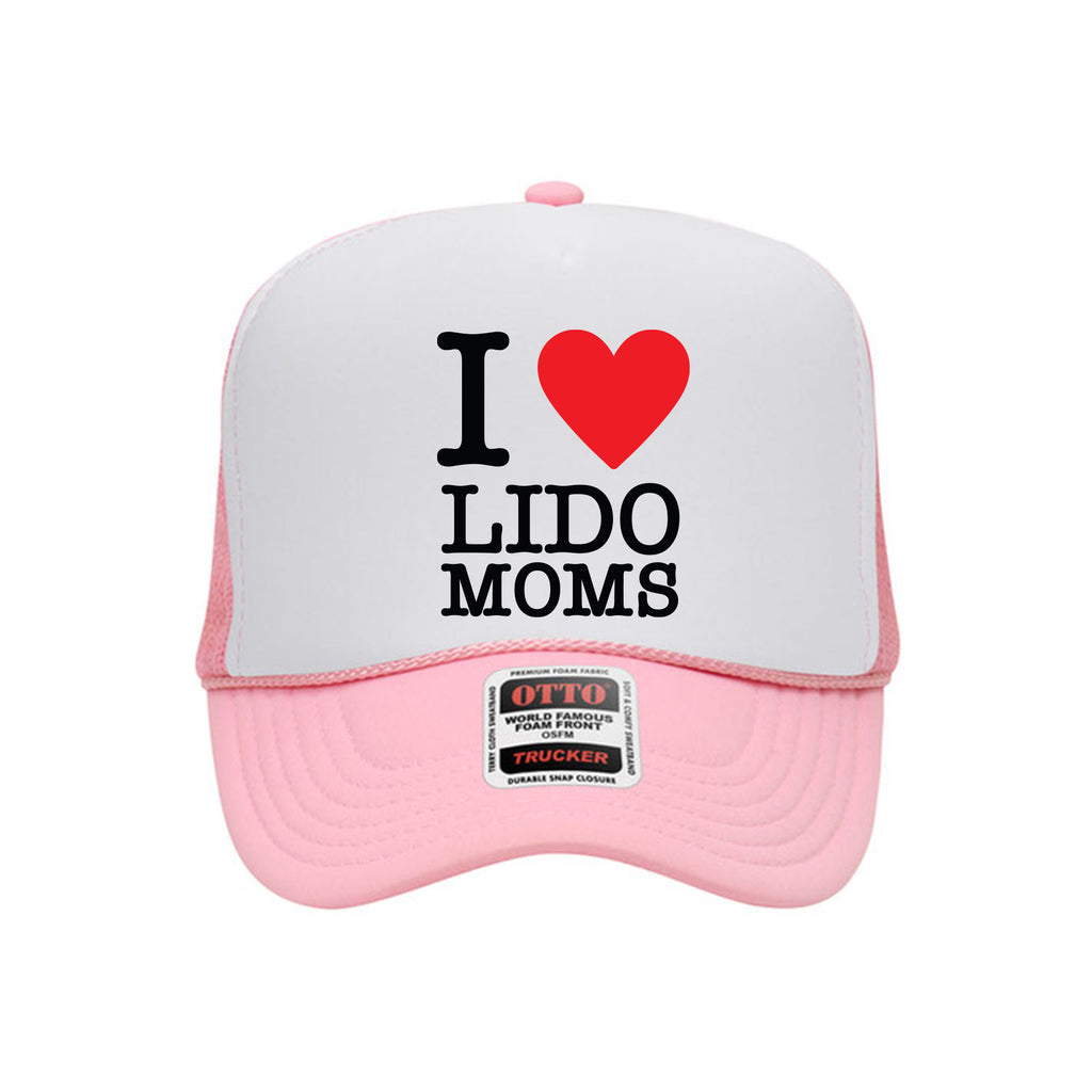 I <3 Lido Moms Pink Trucker Hat