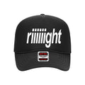 Riiiiiight Black Trucker Hat