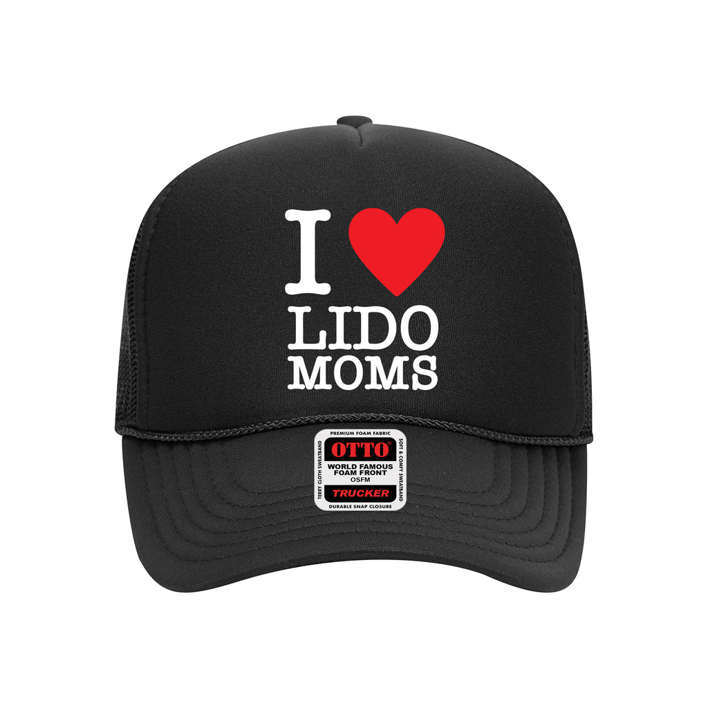 I <3 Lido Moms Black Trucker Hat