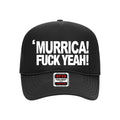 Murrica! Fuck Yeah! Black Trucker Hat