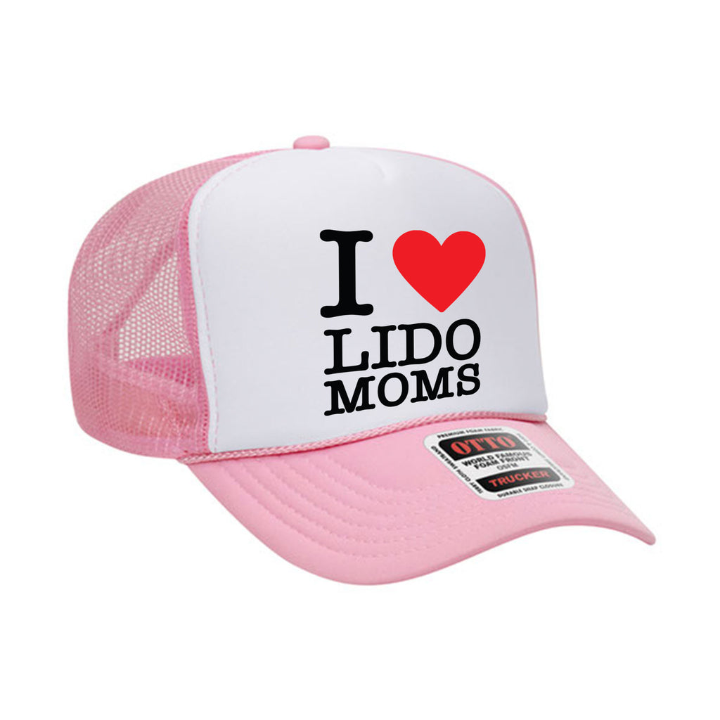 I <3 Lido Moms Pink Trucker Hat